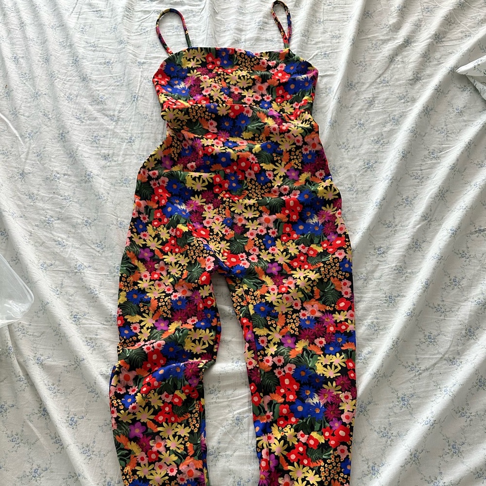 Zara Multicolor Floral Jumpsuit